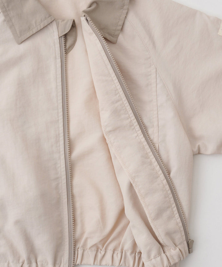 Shirt-Collar Zip-Up Jacket