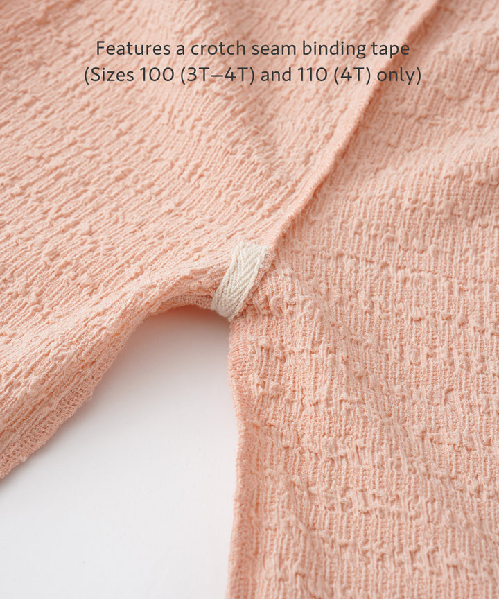 Cap-Sleeve Top & Pants Set (Textured Crepe Fabric)