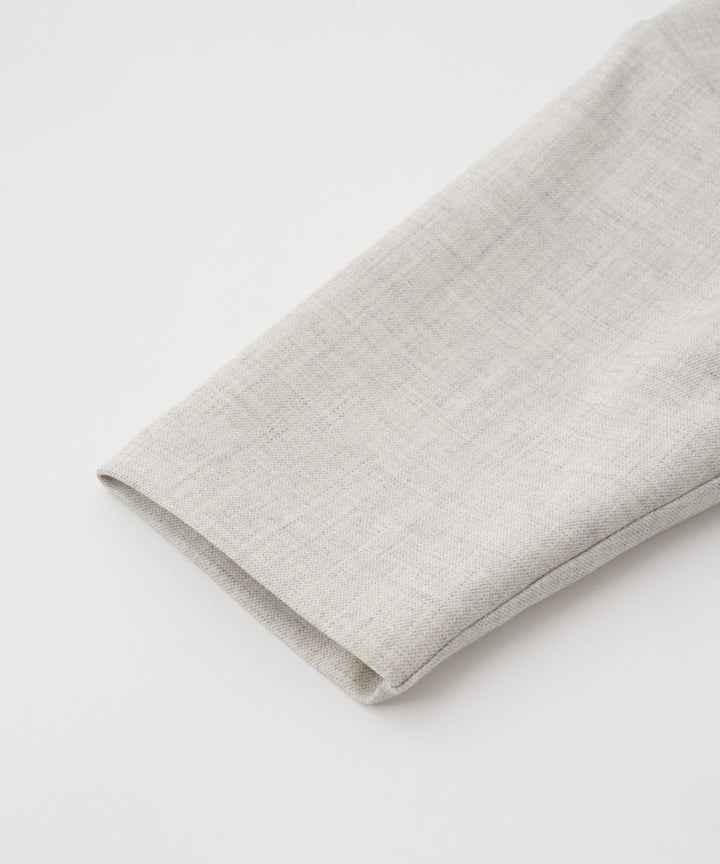 No-Collar Jacket & Slacks Set (Top and Bottom)