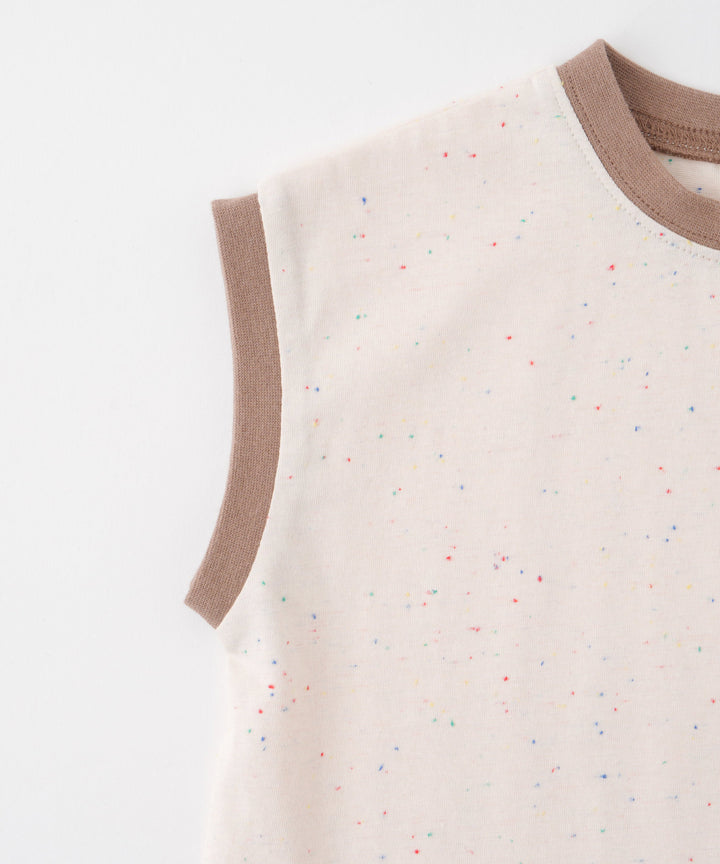 Cap-Sleeve Top & Pants Set (Nep Fabric)