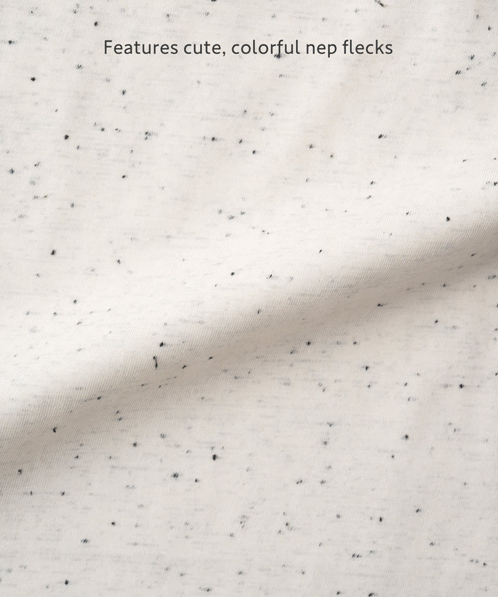 Sailor-Collar Short-Sleeve Shirt & Shorts Set (Nep Fabric)