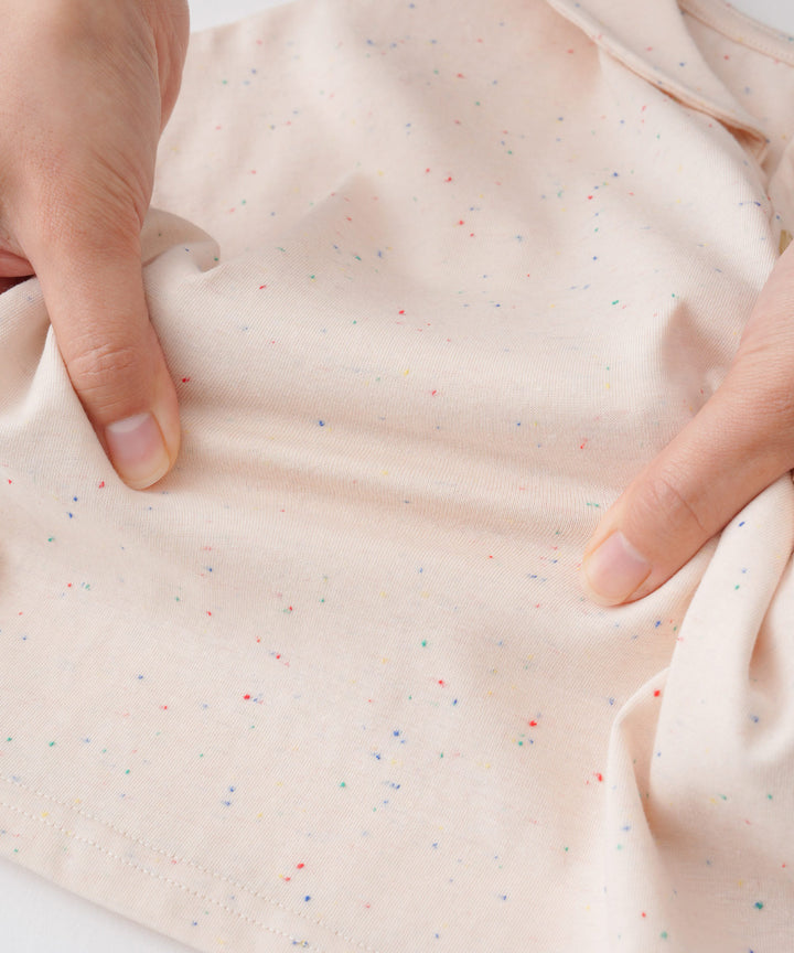 Sailor-Collar Short-Sleeve Shirt & Shorts Set (Nep Fabric)