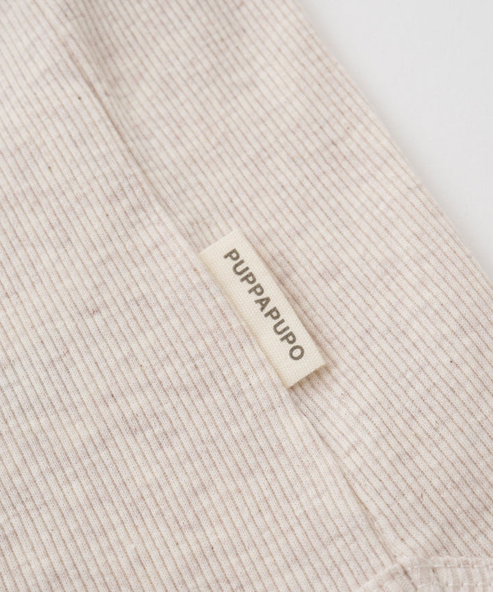 Shoulder Frill Sleeveless Ribbed Romper