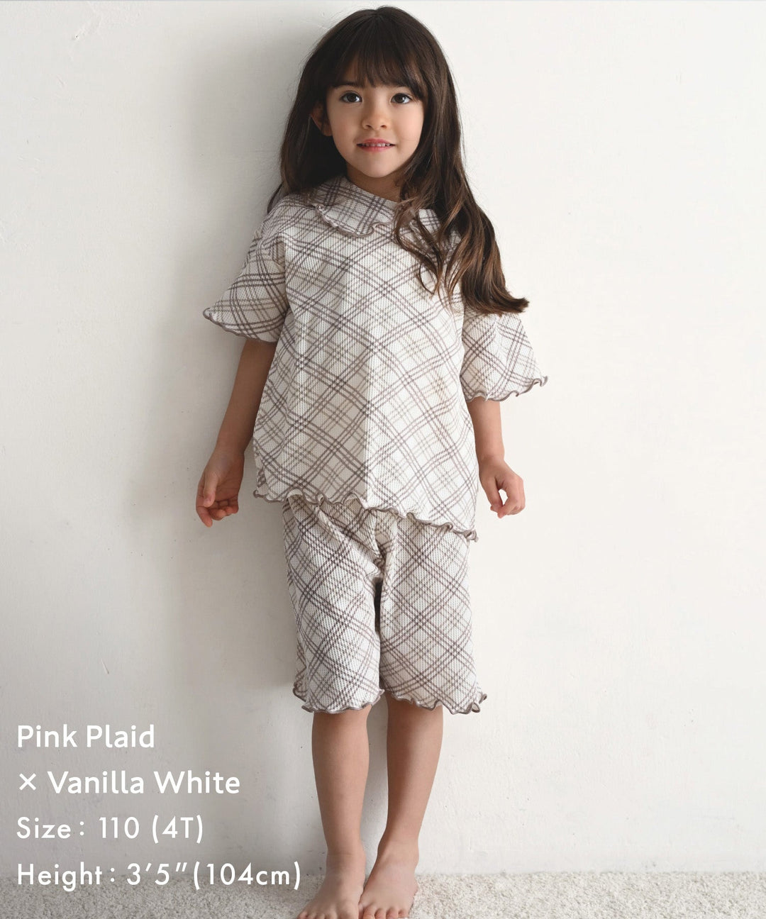 Collared Short-Sleeve Waffle Pajama Set