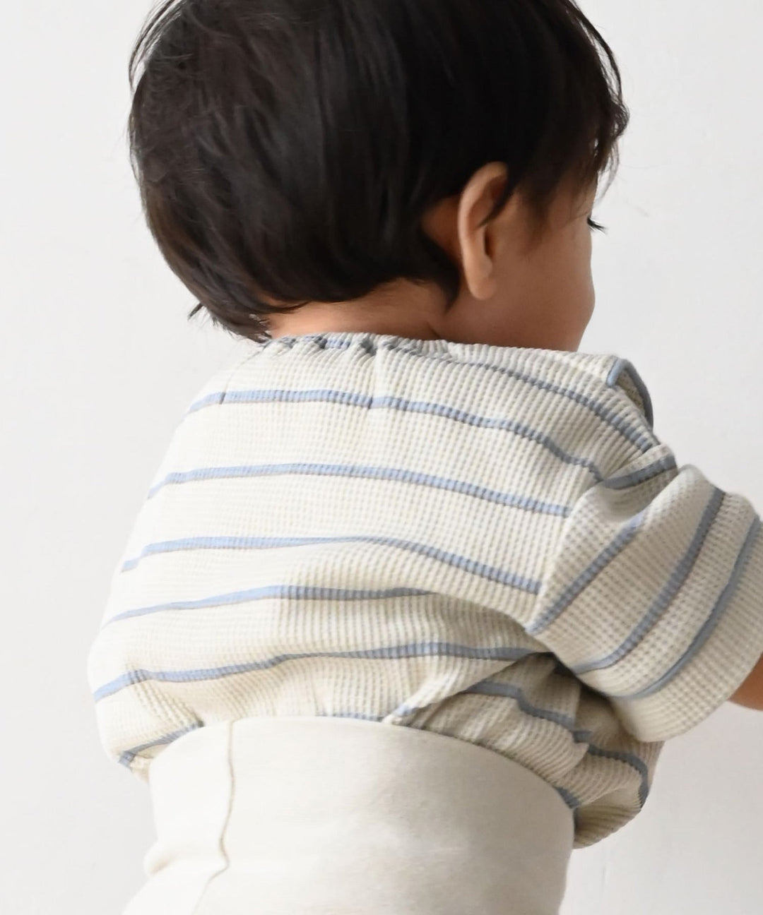 Collared Short-Sleeve Waffle Pajama Set