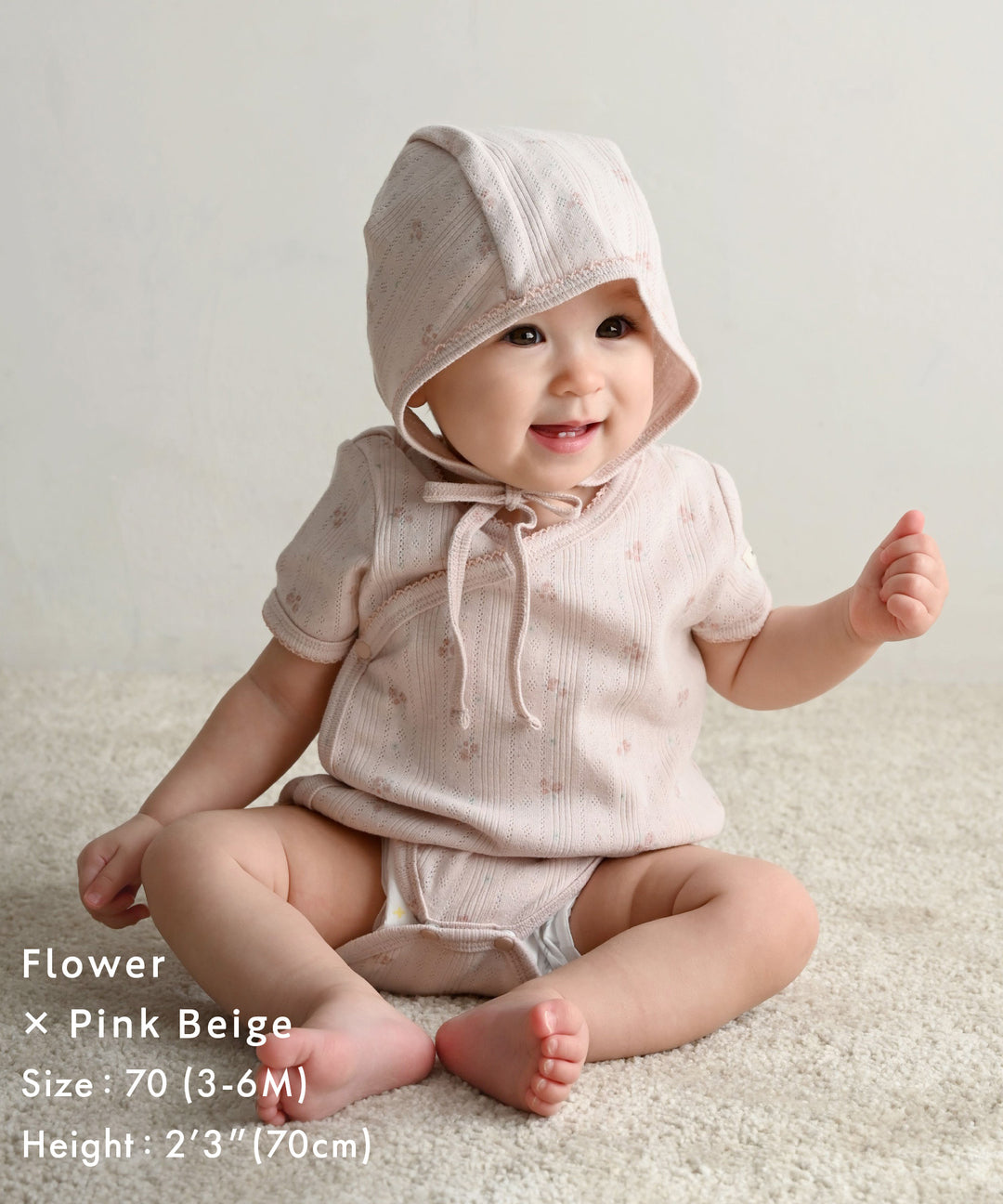 Front-Opening Pointelle Ribbed Romper