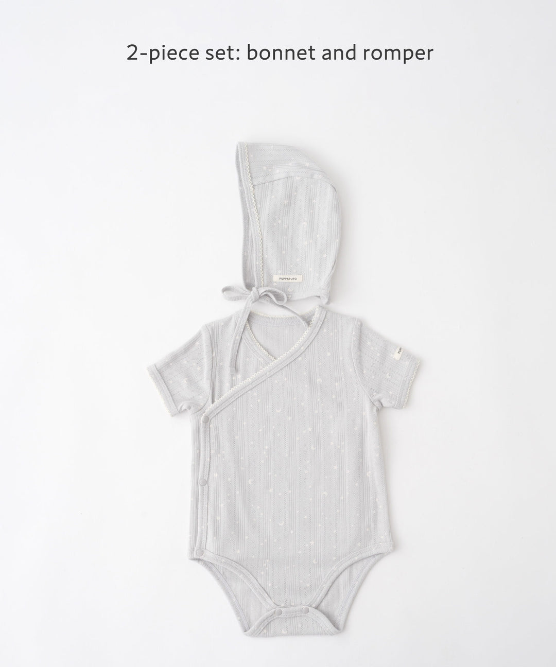 Front-Opening Pointelle Ribbed Romper