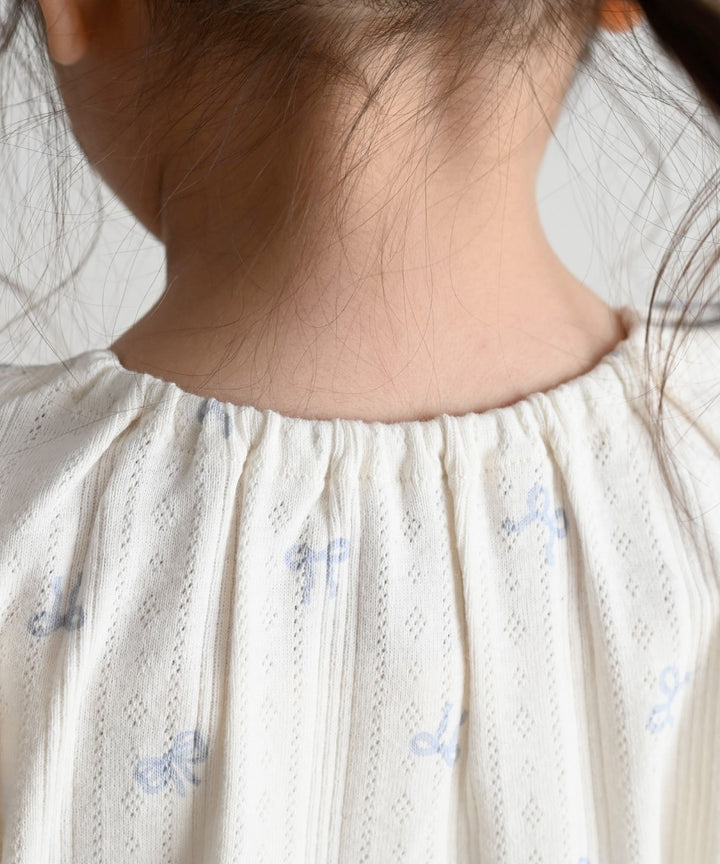 Baby Short-Sleeve Pointelle Rib Pajamas