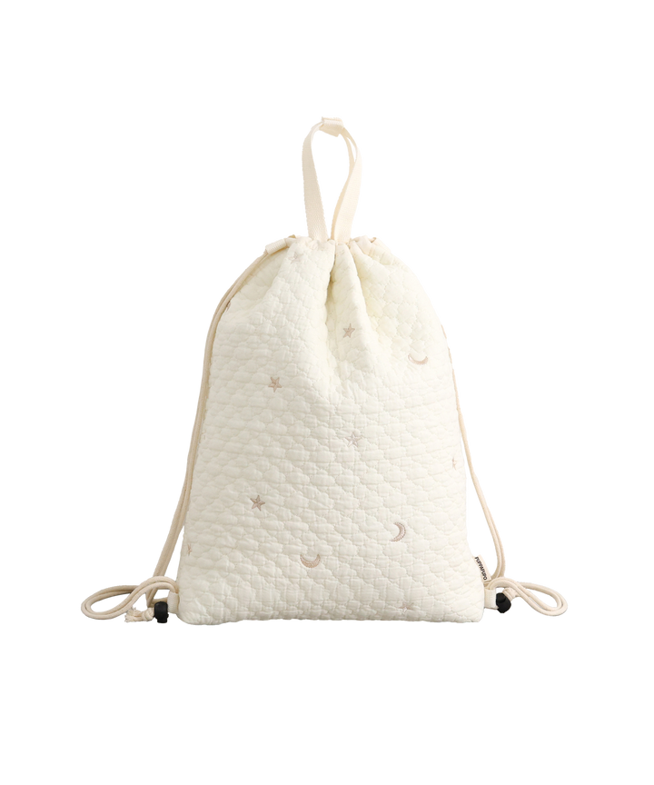 Over-the-Backpack Drawstring Bag (Ibul fabric with Moroccan design)