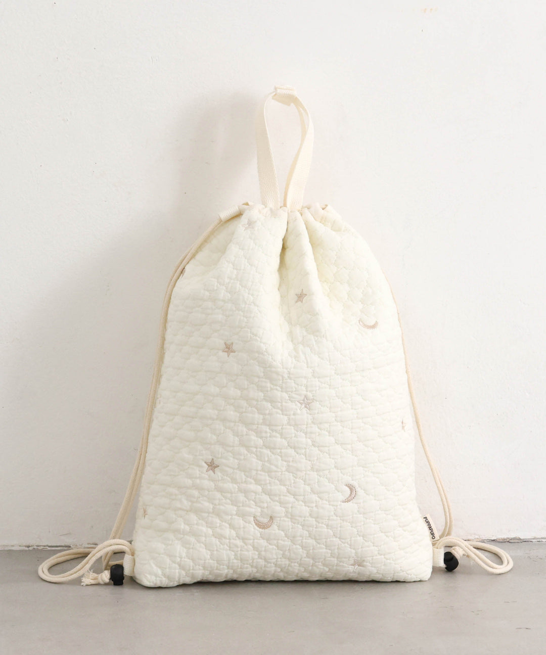 Over-the-Backpack Drawstring Bag (Ibul fabric with Moroccan design)