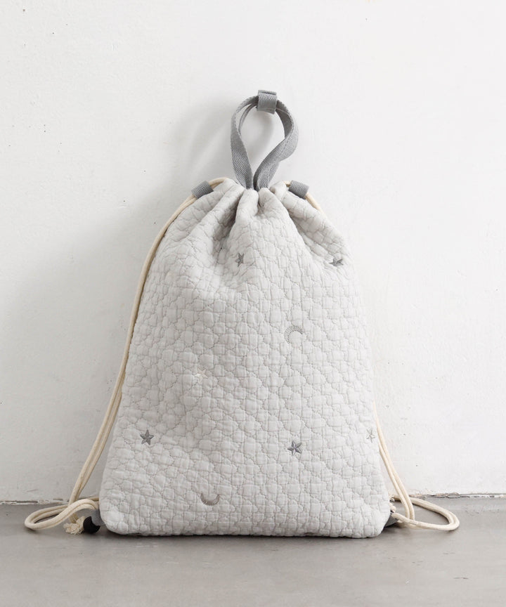 Over-the-Backpack Drawstring Bag (Ibul fabric with Moroccan design)