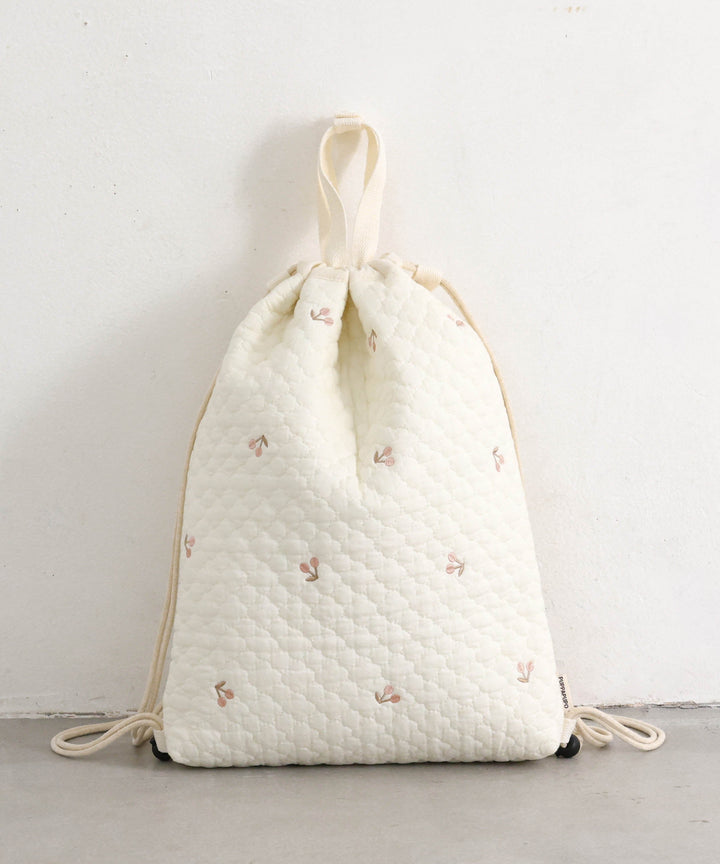 Over-the-Backpack Drawstring Bag (Ibul fabric with Moroccan design)