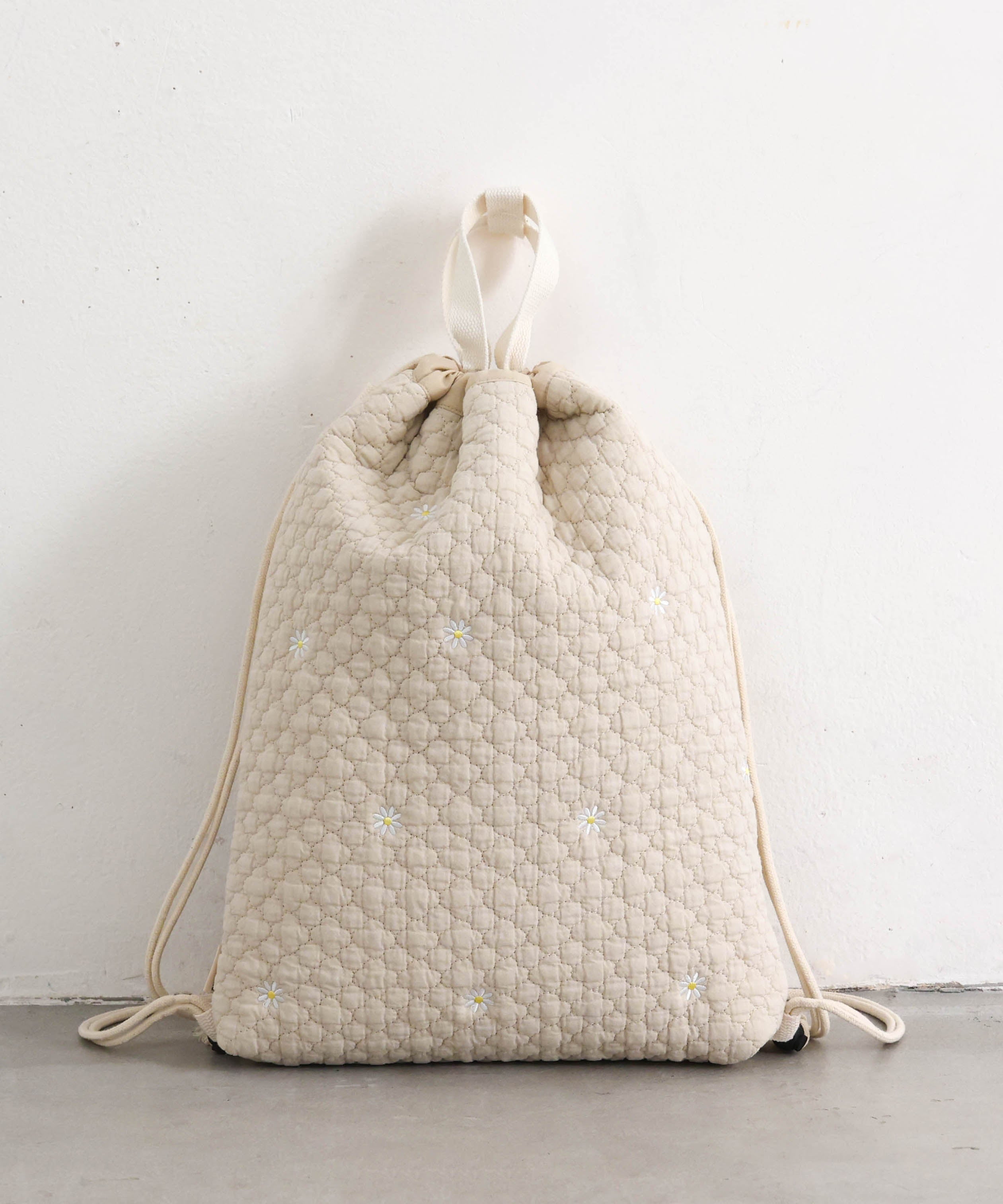 Over-the-Backpack Drawstring Bag (Ibul fabric with Moroccan design