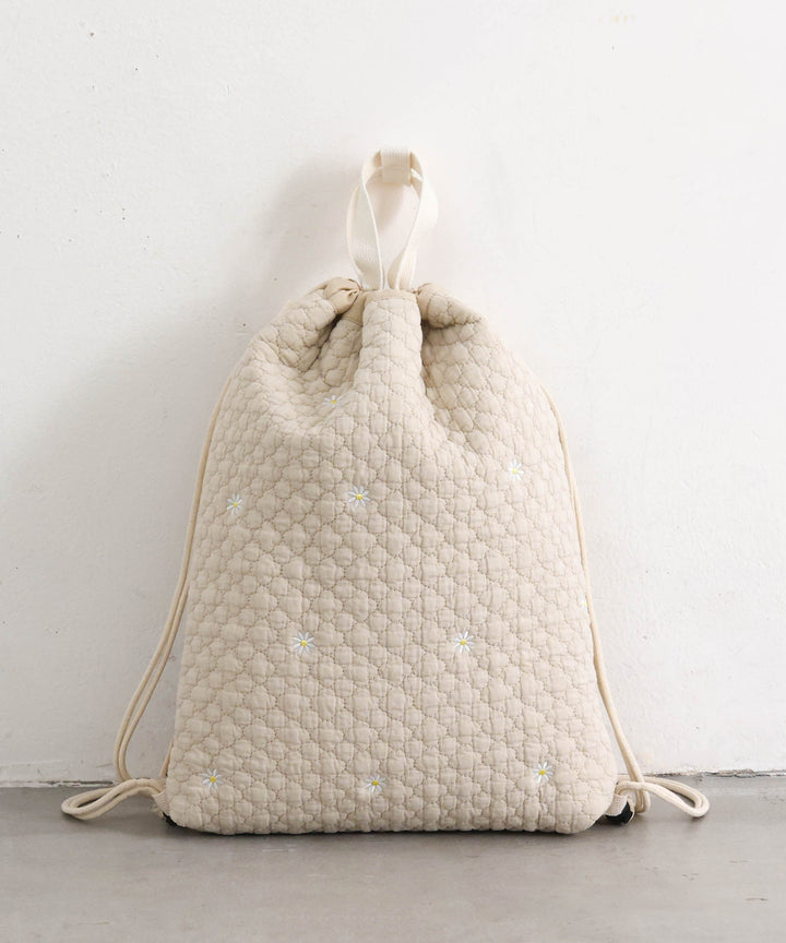 Over-the-Backpack Drawstring Bag (Ibul fabric with Moroccan design)