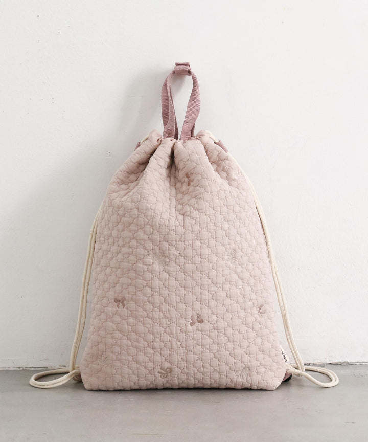 Over-the-Backpack Drawstring Bag (Ibul fabric with Moroccan design)