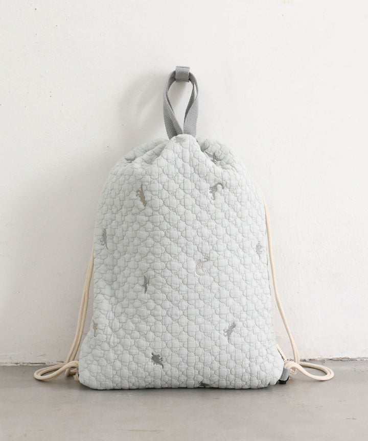 Over-the-Backpack Drawstring Bag (Ibul fabric with Moroccan design)