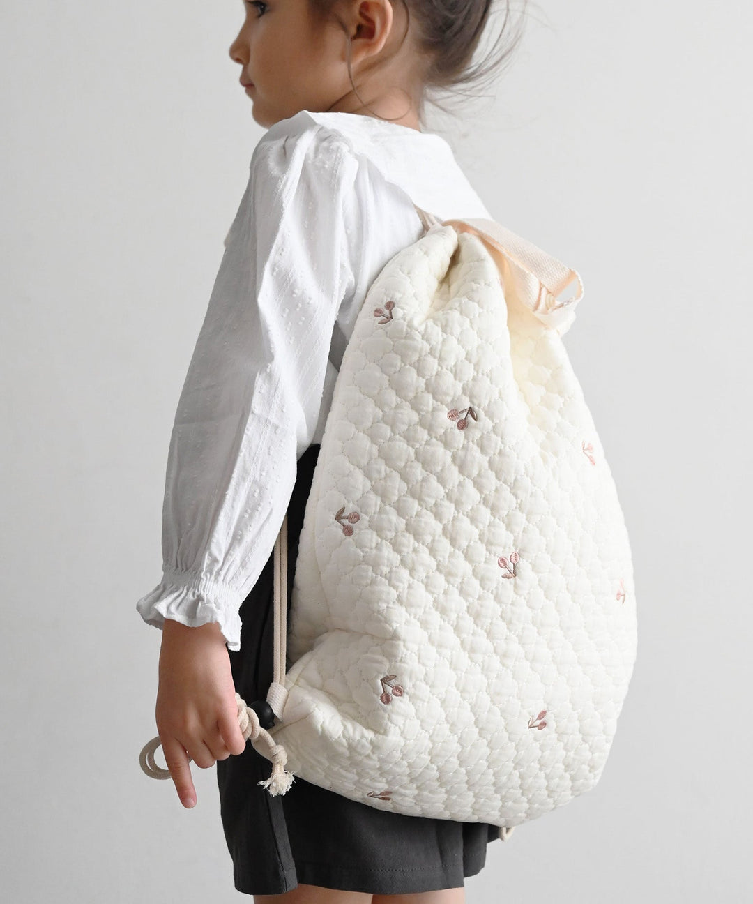 Over-the-Backpack Drawstring Bag (Ibul fabric with Moroccan design)