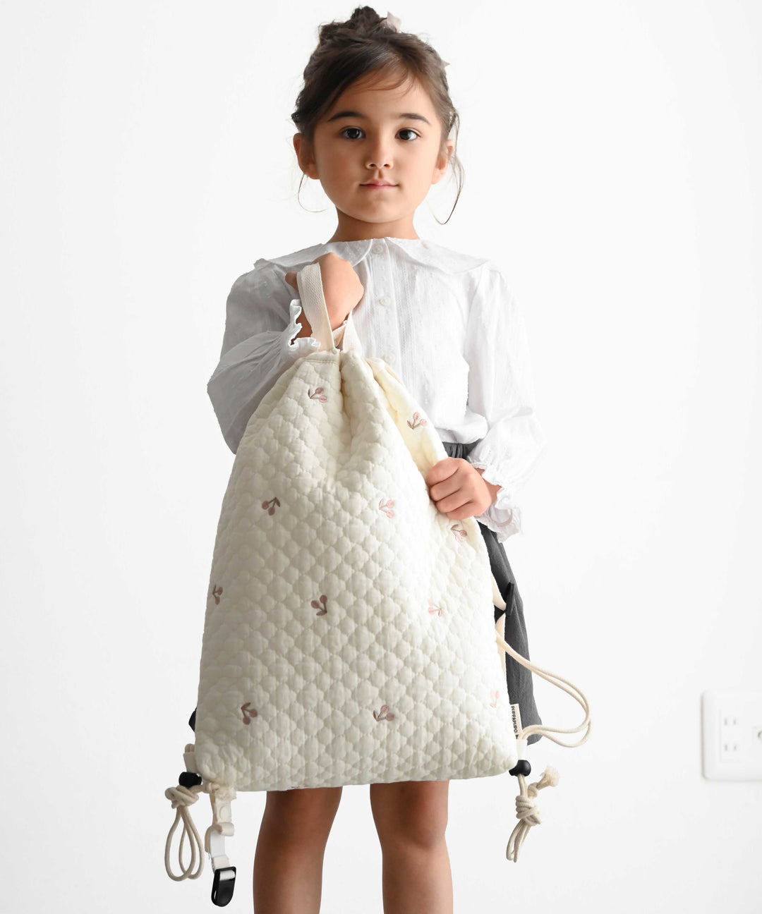 Over-the-Backpack Drawstring Bag (Ibul fabric with Moroccan design)