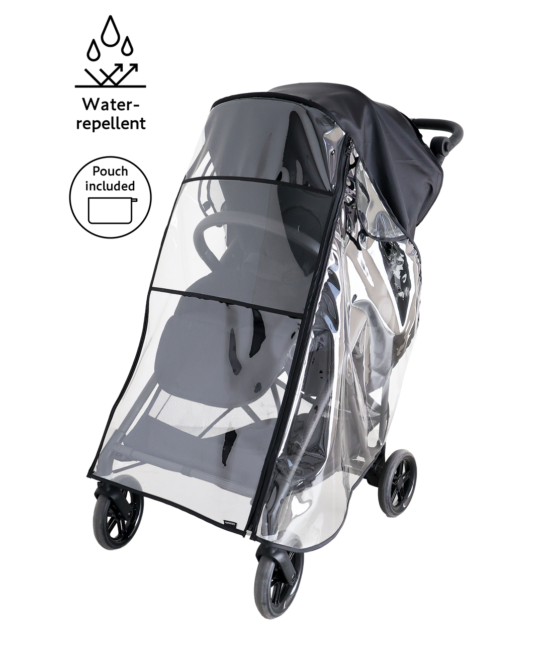 universal jogging stroller rain cover Stroller Rain Cover with Storage Pouch – PUPPAPUPO OFFICIAL STORE