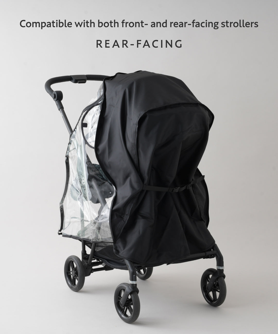 Stroller Rain Cover with Storage Pouch
