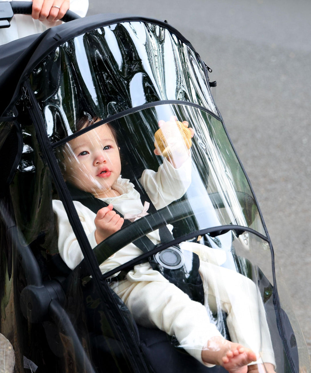 Stroller Rain Cover with Storage Pouch
