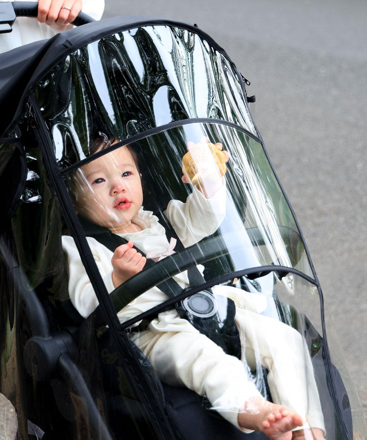 Stroller Rain Cover with Storage Pouch