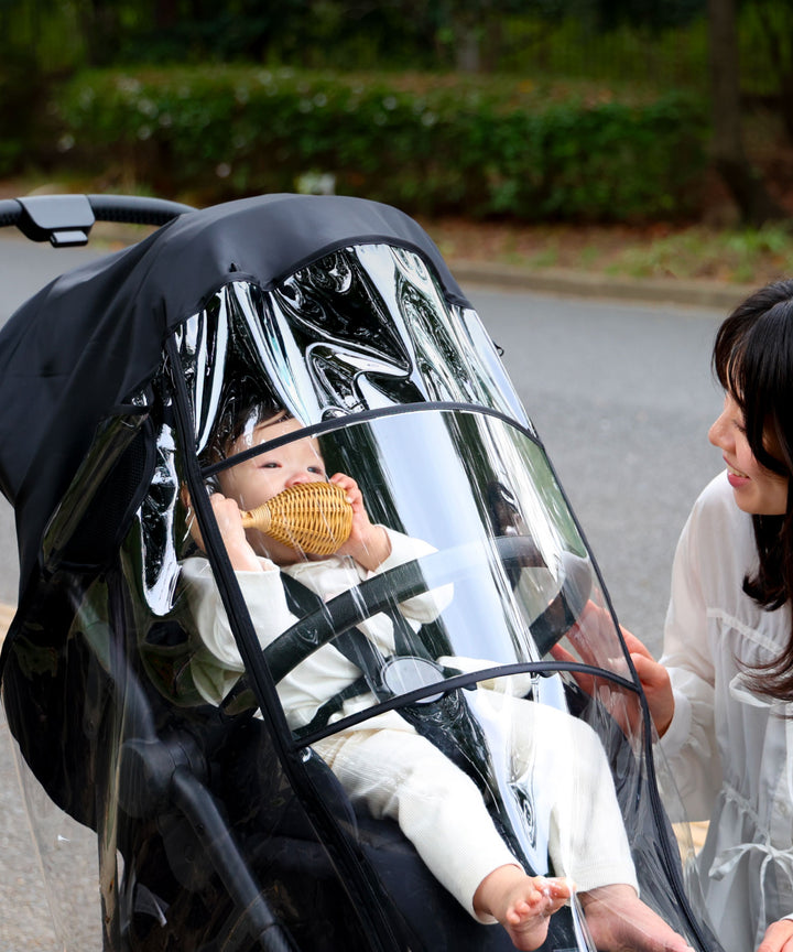 Stroller Rain Cover with Storage Pouch