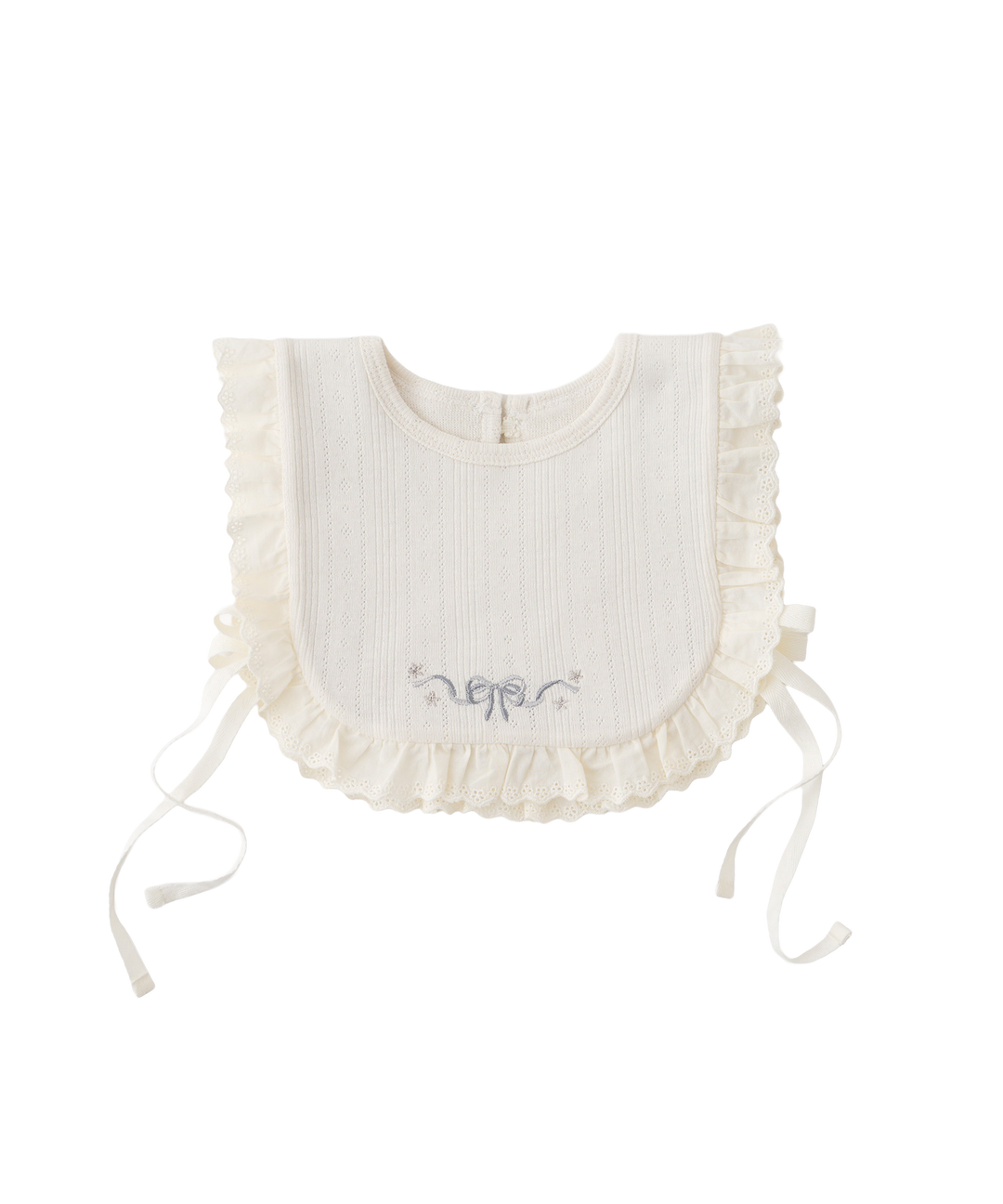 Pointelle Ribbed Bib Vest