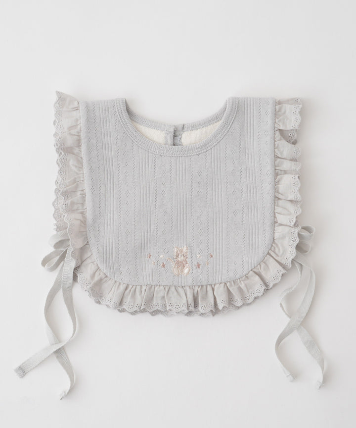 Pointelle Ribbed Bib Vest