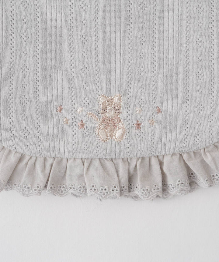 Pointelle Ribbed Bib Vest