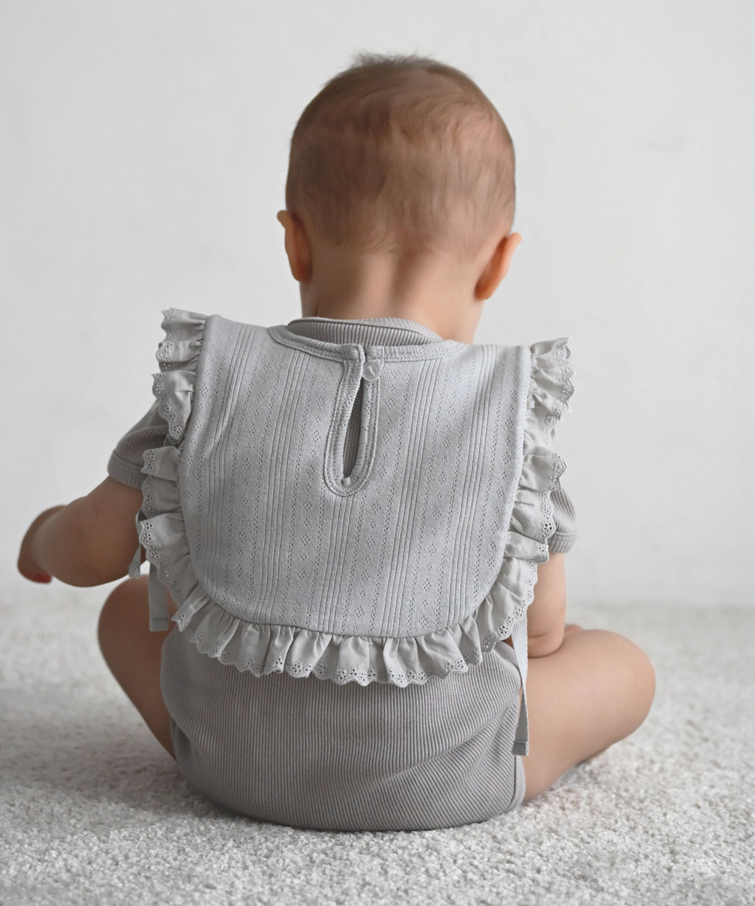 Pointelle Ribbed Bib Vest
