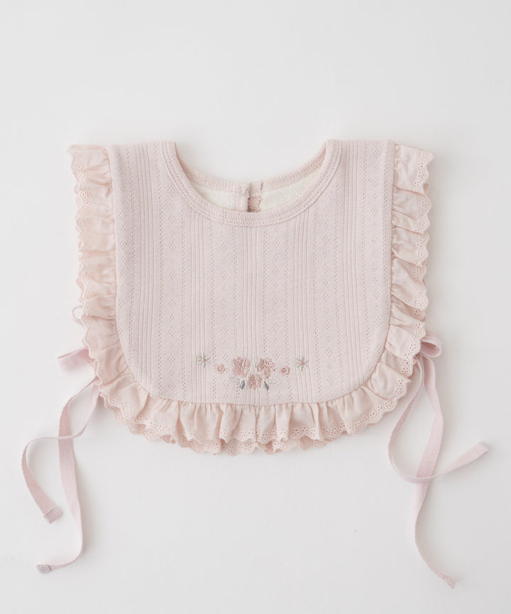 Pointelle Ribbed Bib Vest