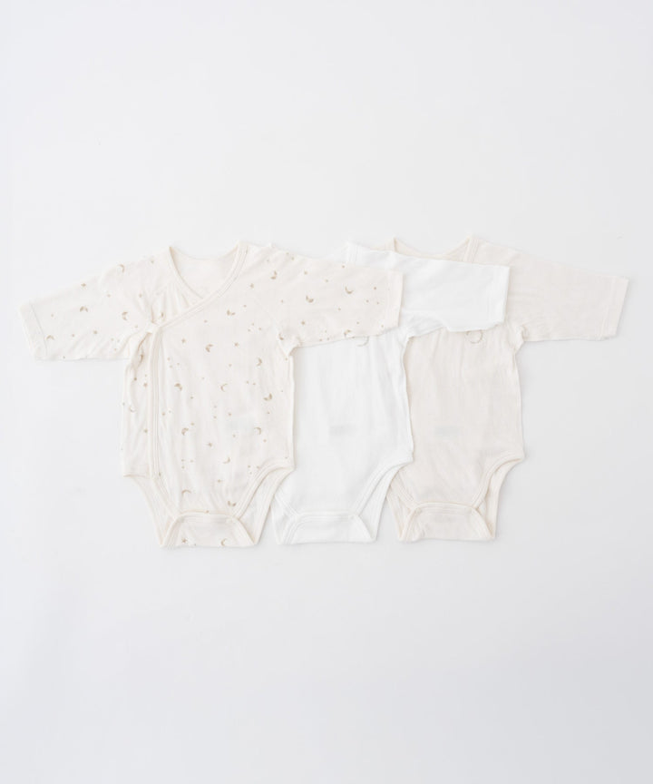 Warm Long-Sleeve Baby Bodysuit 3-Piece Set