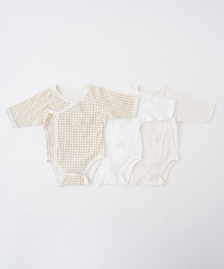 Warm Long-Sleeve Baby Bodysuit 3-Piece Set