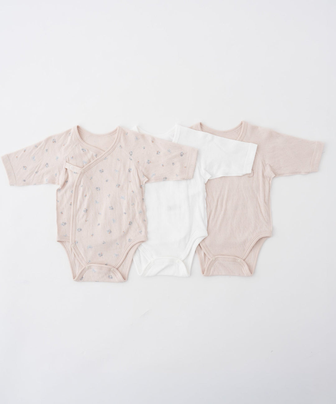 Warm Long-Sleeve Baby Bodysuit 3-Piece Set