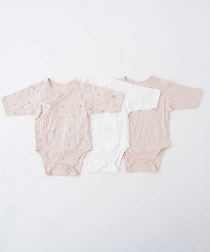 Warm Long-Sleeve Baby Bodysuit 3-Piece Set