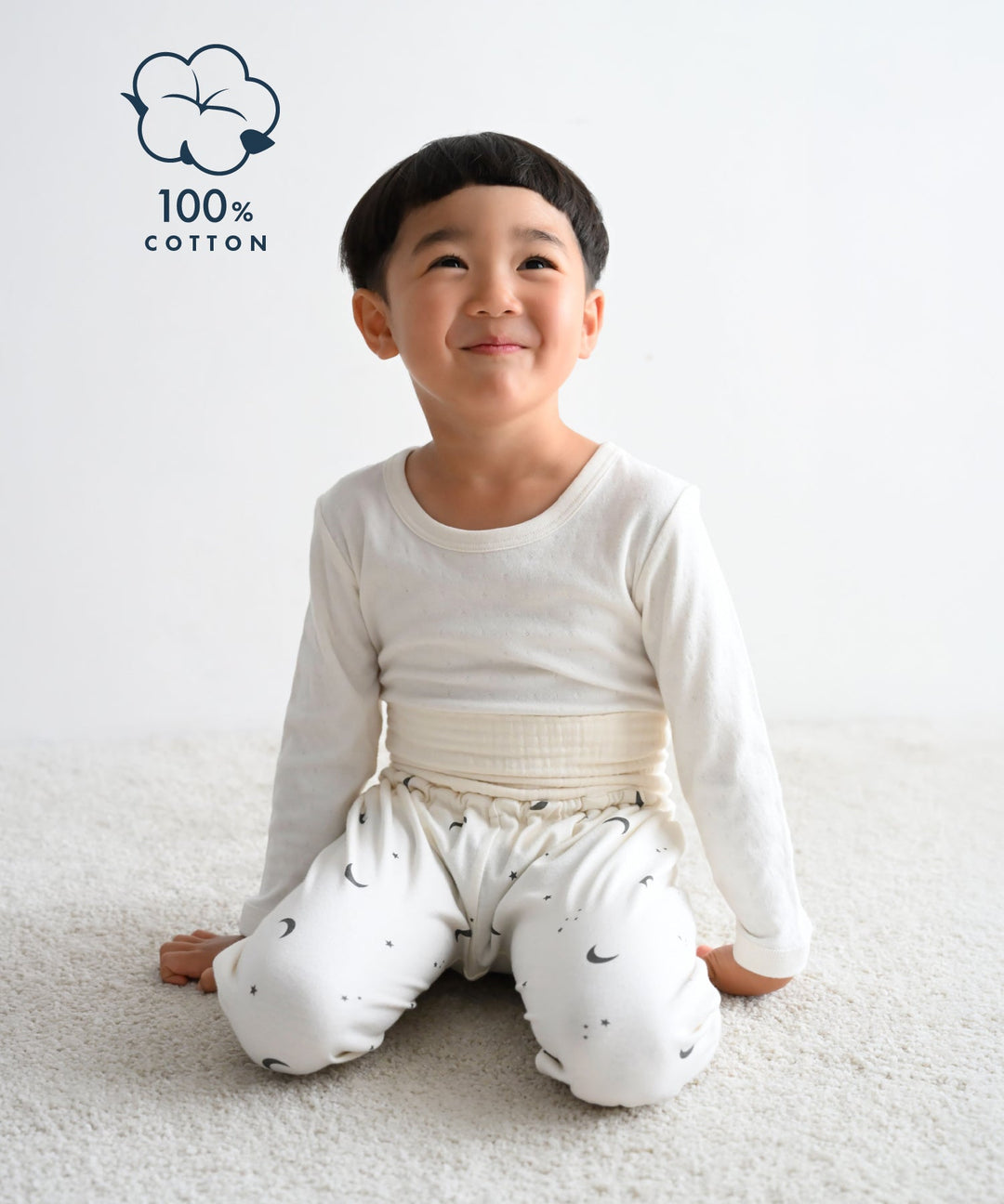 Warm Long-Sleeve Undershirt 2-Piece Set