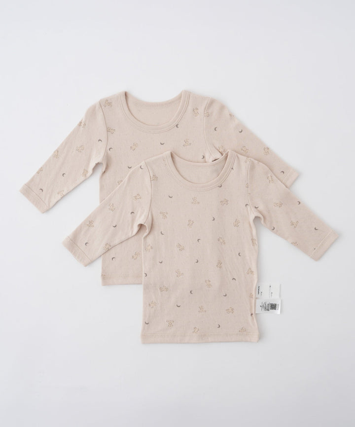 Warm Long-Sleeve Undershirt 2-Piece Set