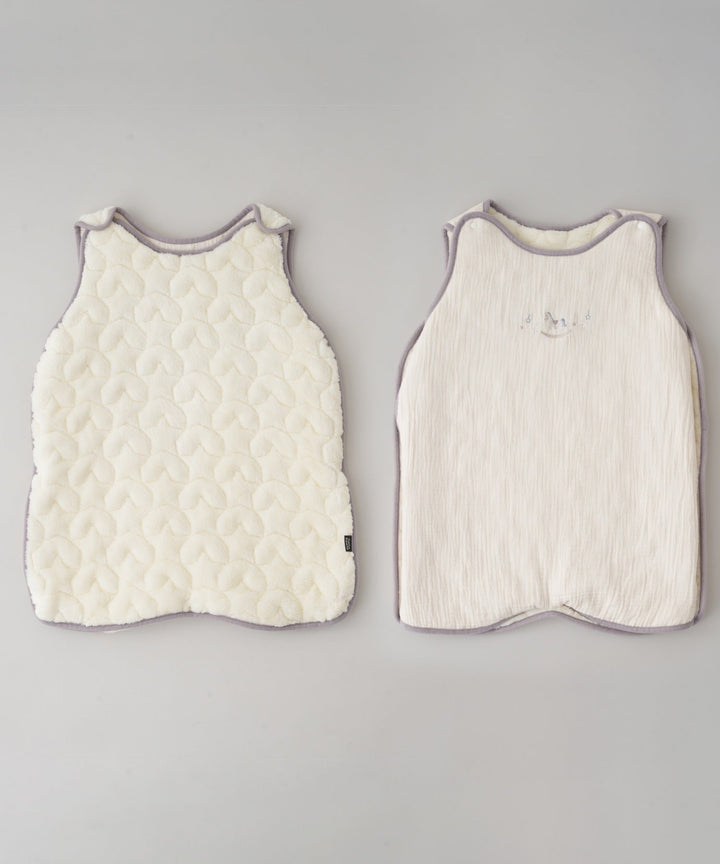 [Moisture-Retaining Flannel × Gauze] Reversible Wearable Blanket