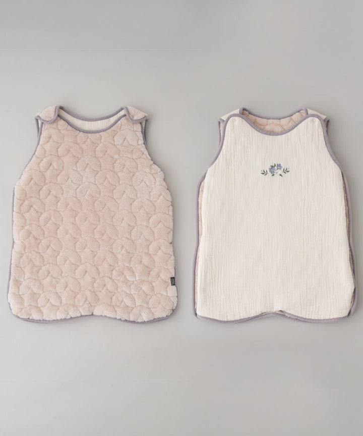 [Moisture-Retaining Flannel × Gauze] Reversible Wearable Blanket