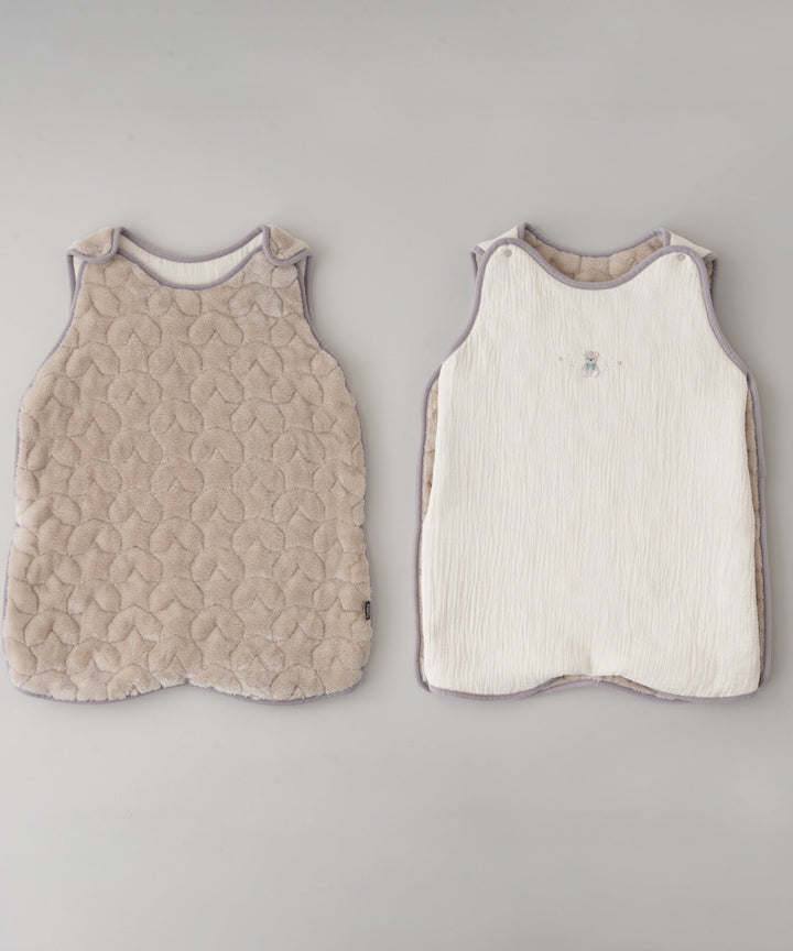 [Moisture-Retaining Flannel × Gauze] Reversible Wearable Blanket