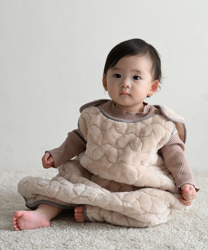 [Moisture-Retaining Flannel × Gauze] Reversible Wearable Blanket
