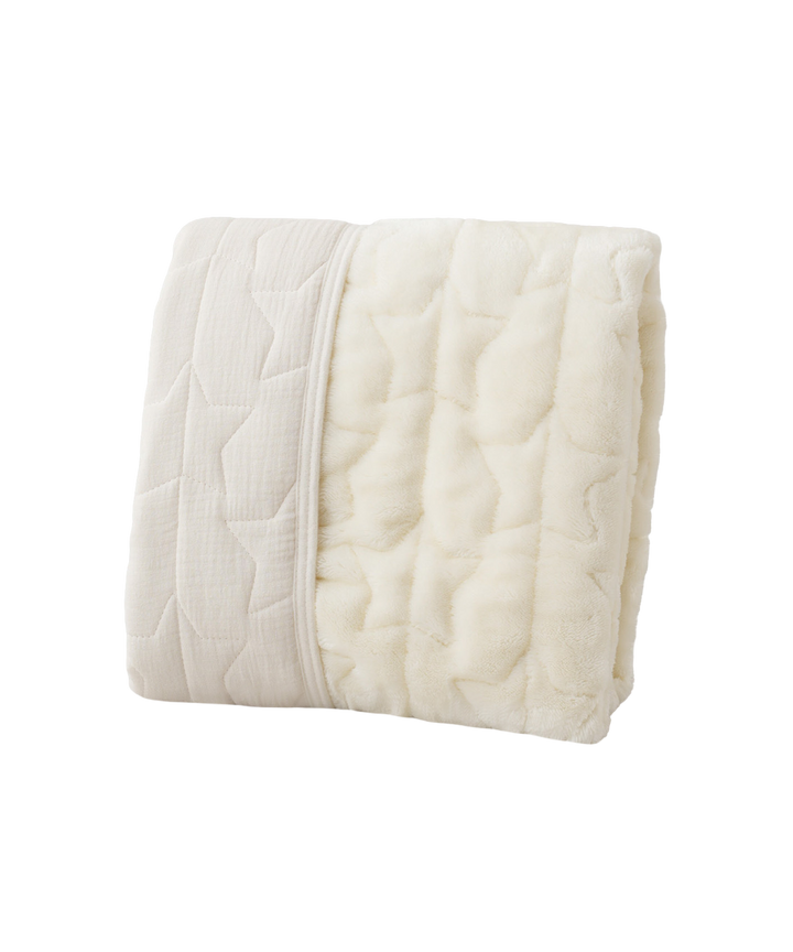 [Moisture-Retaining Flannel × Gauze] Reversible Baby Mattress Pad