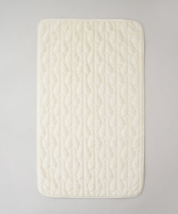 [Moisture-Retaining Flannel × Gauze] Reversible Baby Mattress Pad