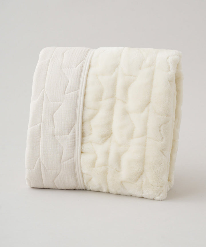[Moisture-Retaining Flannel × Gauze] Reversible Baby Mattress Pad