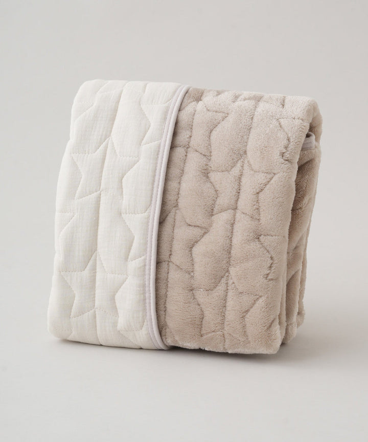 [Moisture-Retaining Flannel × Gauze] Reversible Baby Mattress Pad