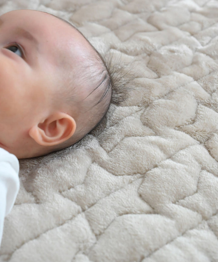 [Moisture-Retaining Flannel × Gauze] Reversible Baby Mattress Pad