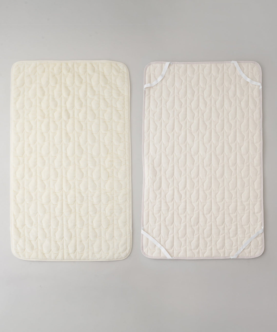 [Moisture-Retaining Flannel × Gauze] Reversible Baby Mattress Pad