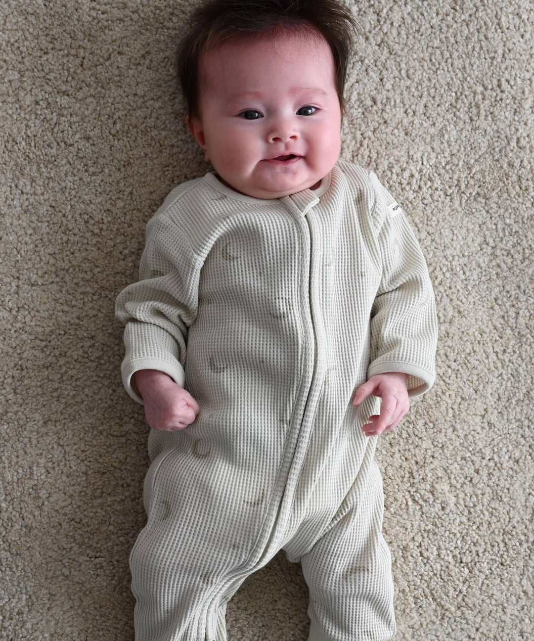 Double-Zip Long-Sleeve Waffle Coverall