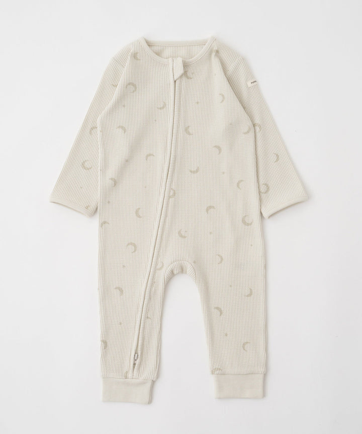 Double-Zip Long-Sleeve Waffle Coverall